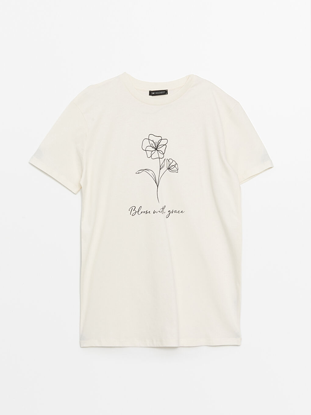 Crew Neck Printed Women's Tunic-5