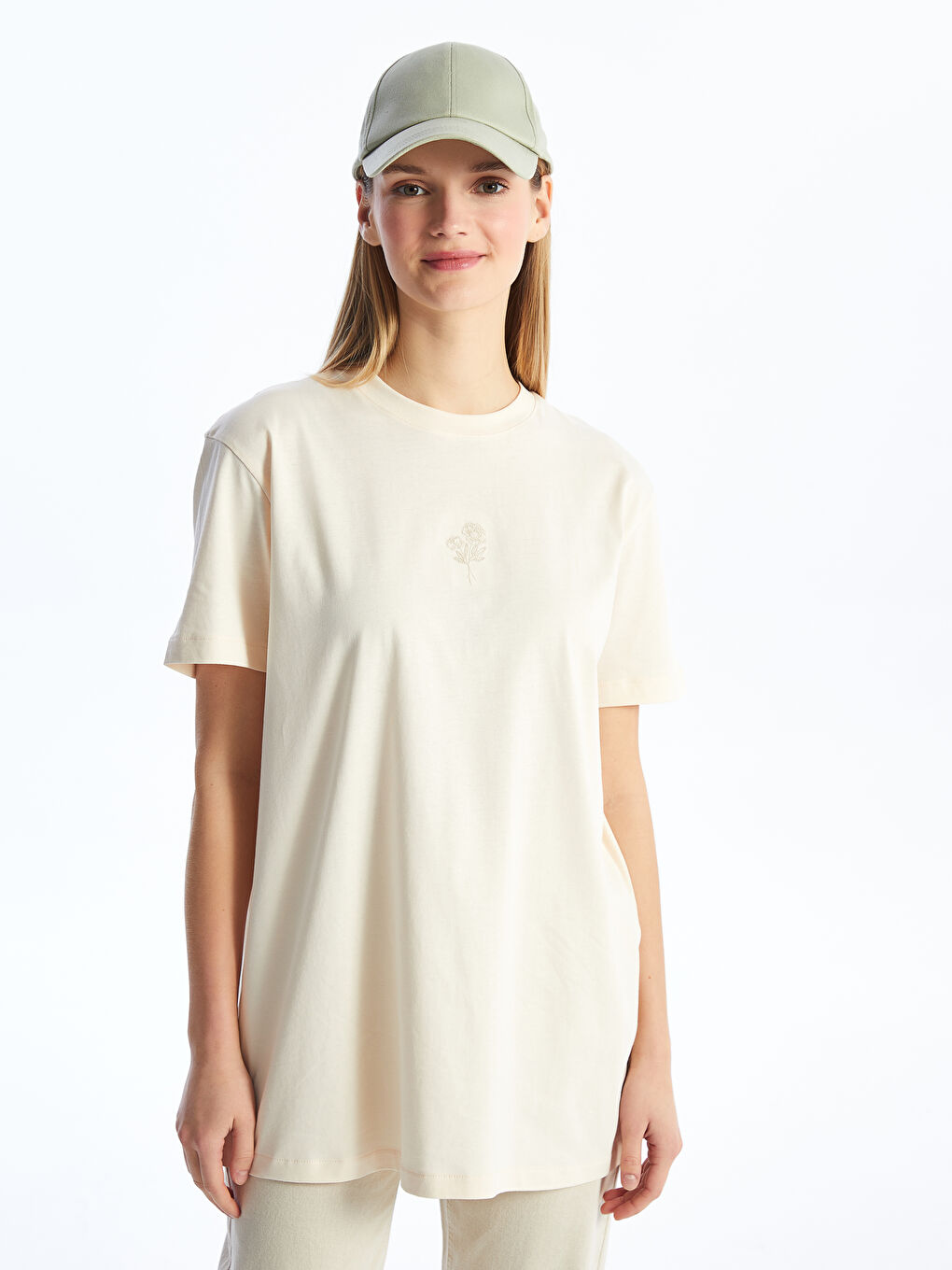 【U LAN】[1+1] Mitsui U-neck Short Sleeves LCW Vision Crew Neck Pink Panther Printed Short Sleeve