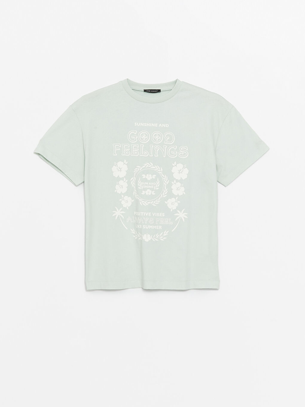 Crew Neck Printed Women's Tunic -S4G462Z8-FZC
