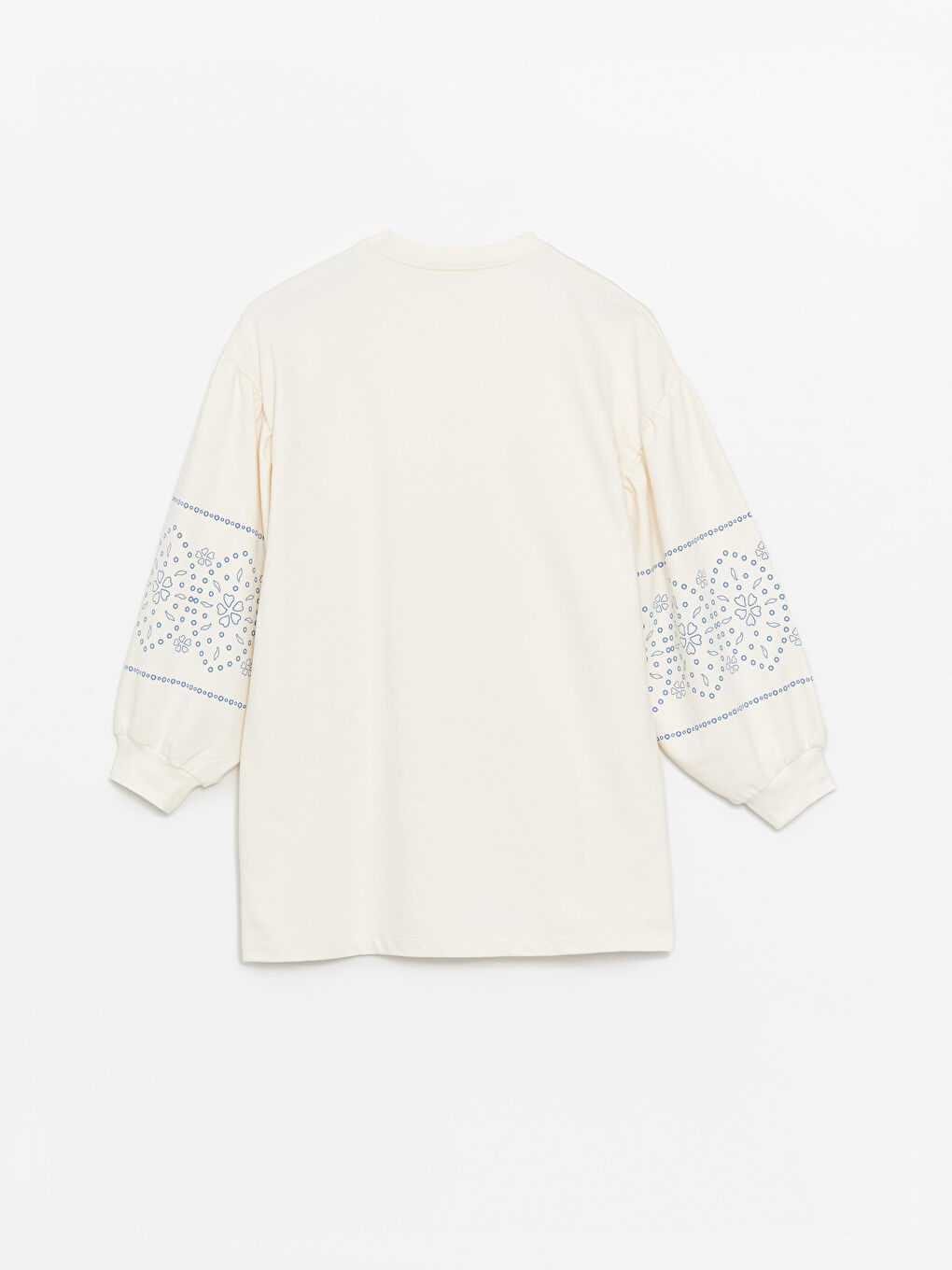 Tunique Sweatshirt Imprimée à Col Rond pour Femmes-6