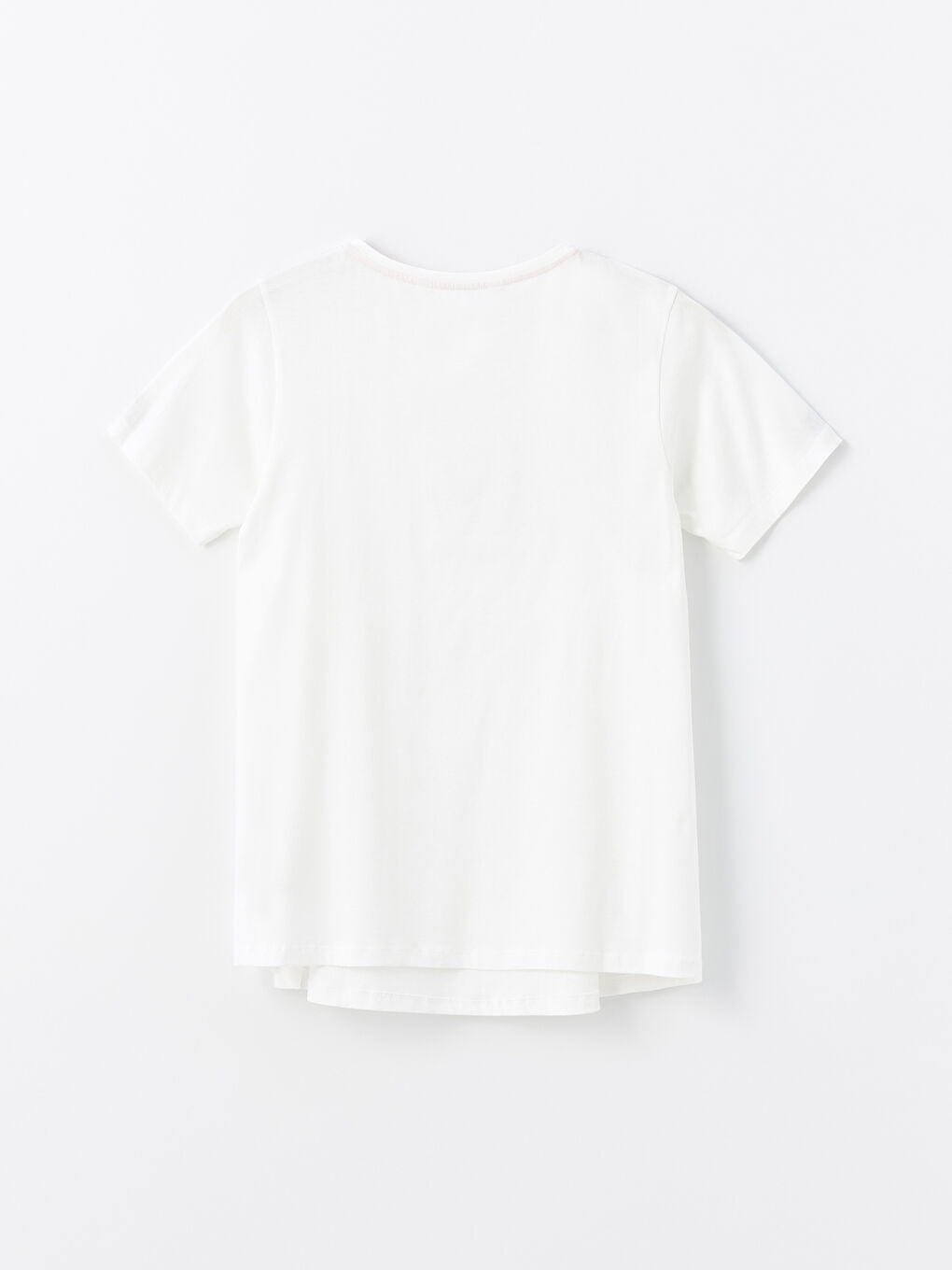 Ekru Bisiklet Yaka Baskılı Hamile Pijama Üst-1