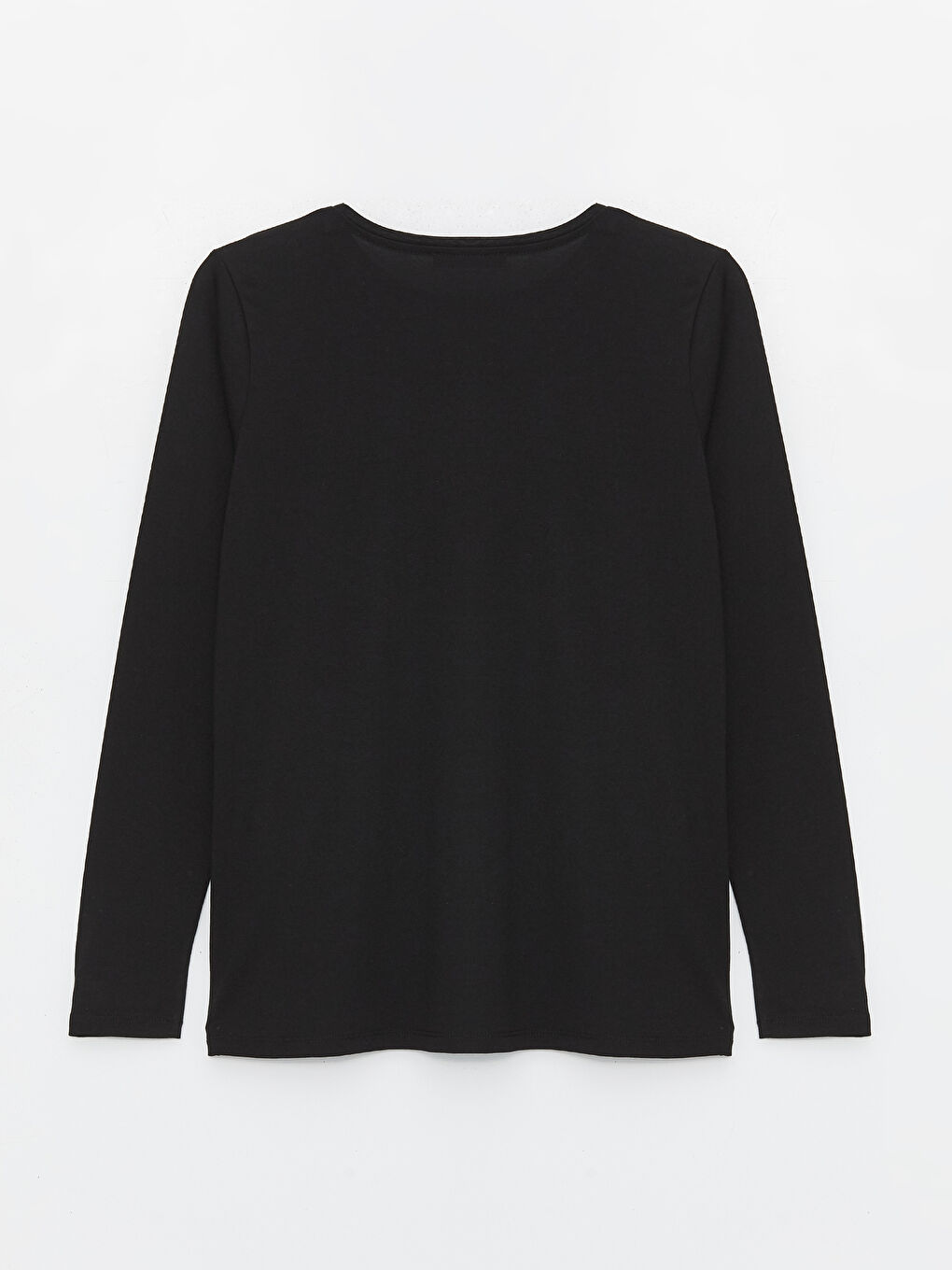 Crew Neck Printed Long Sleeve Women's T-shirt -S4G525Z8-CVL