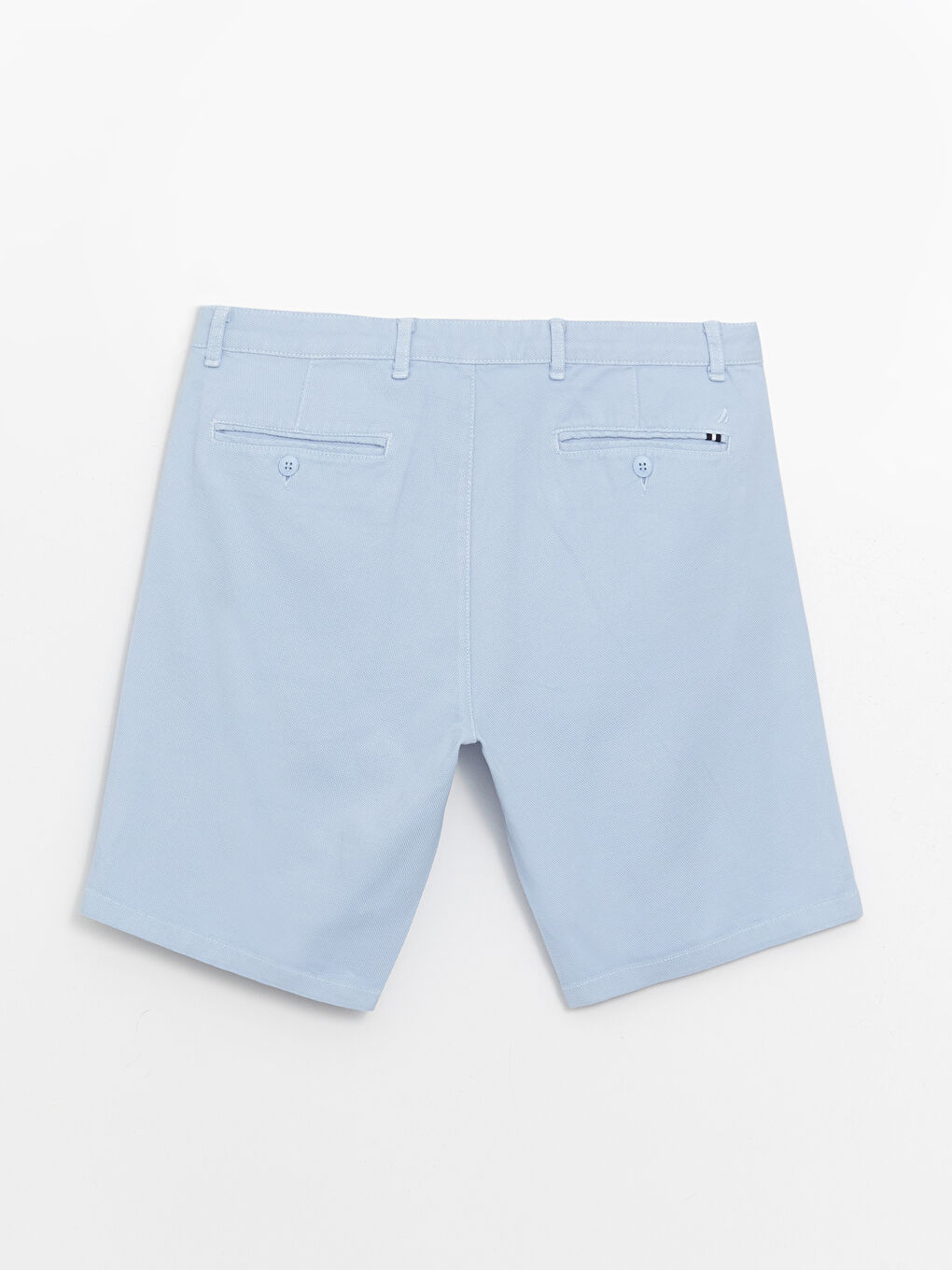 Mavi Standart Kalıp Erkek Bermuda Şort-6