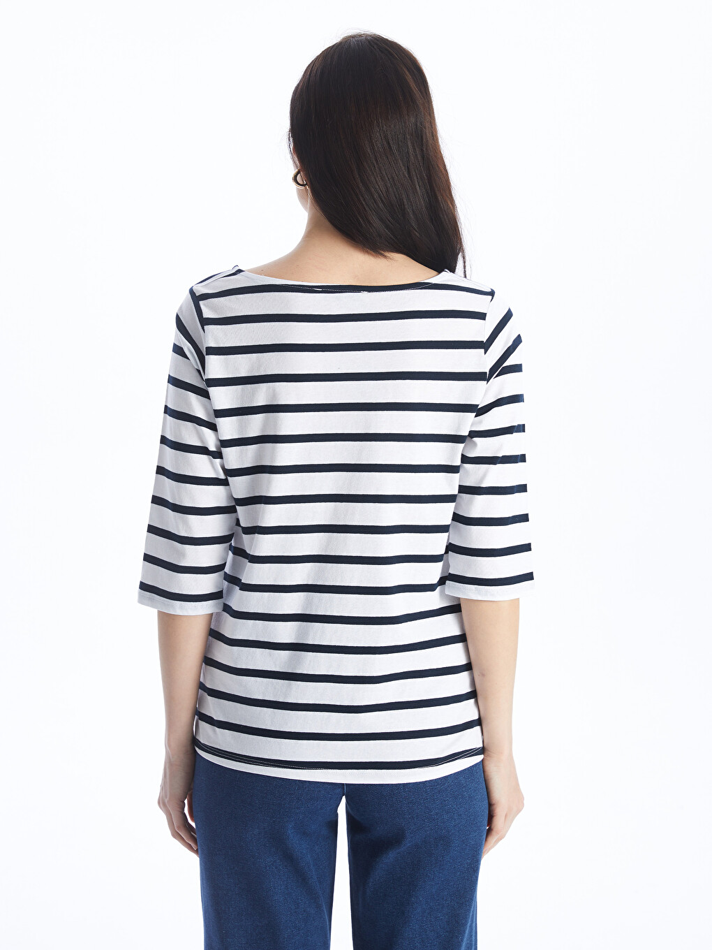 Crew Neck Printed Women's T-Shirt-4