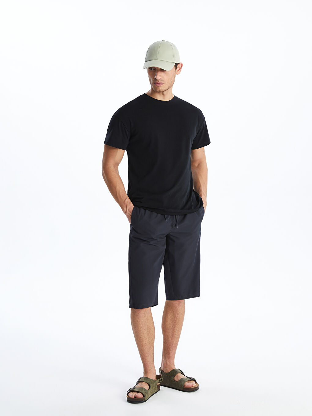 Antrasit Rahat Kalıp Erkek Deniz Şortu