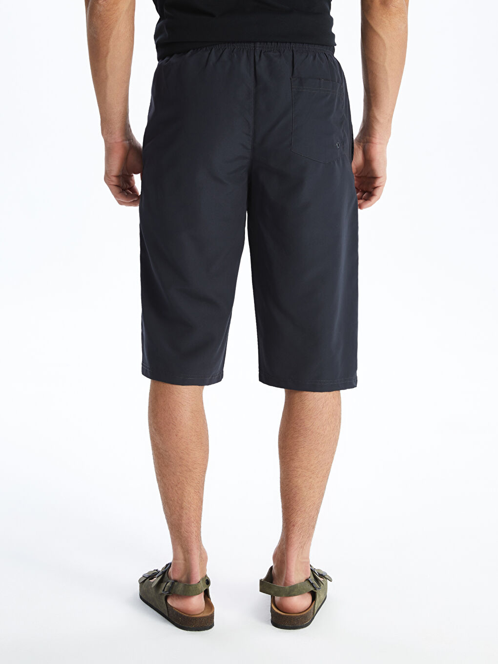 Antrasit Rahat Kalıp Erkek Deniz Şortu-3