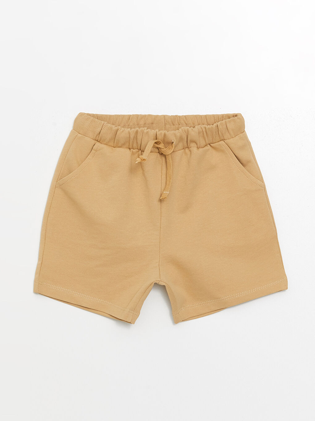 Bej Beli Lastikli Erkek Çocuk Şort