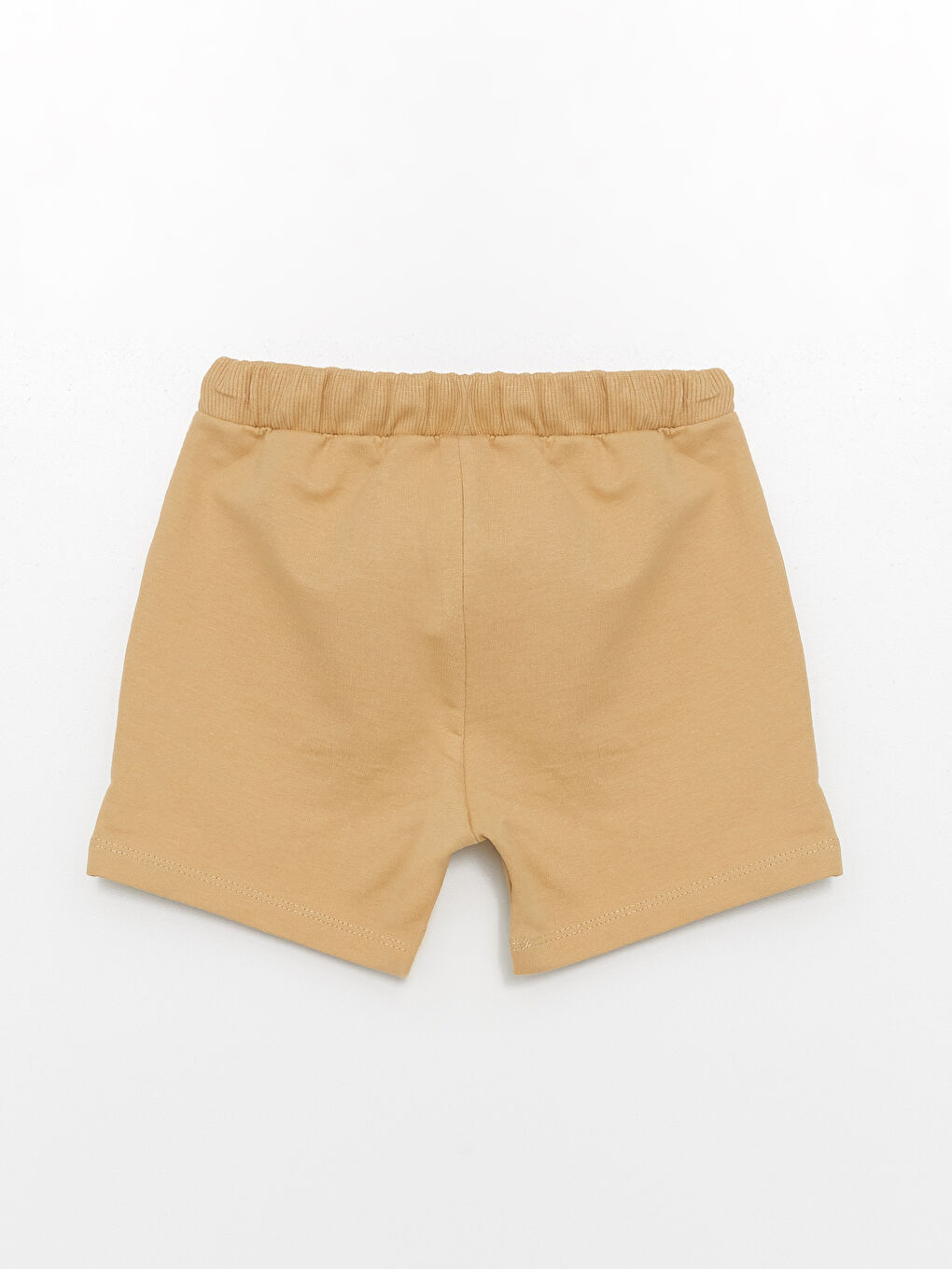 Bej Beli Lastikli Erkek Çocuk Şort-1