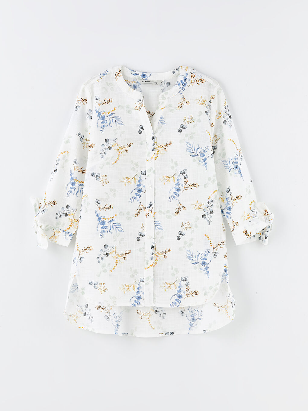 Notch Neck Floral Women's Blouse -S4G632Z8-VE4