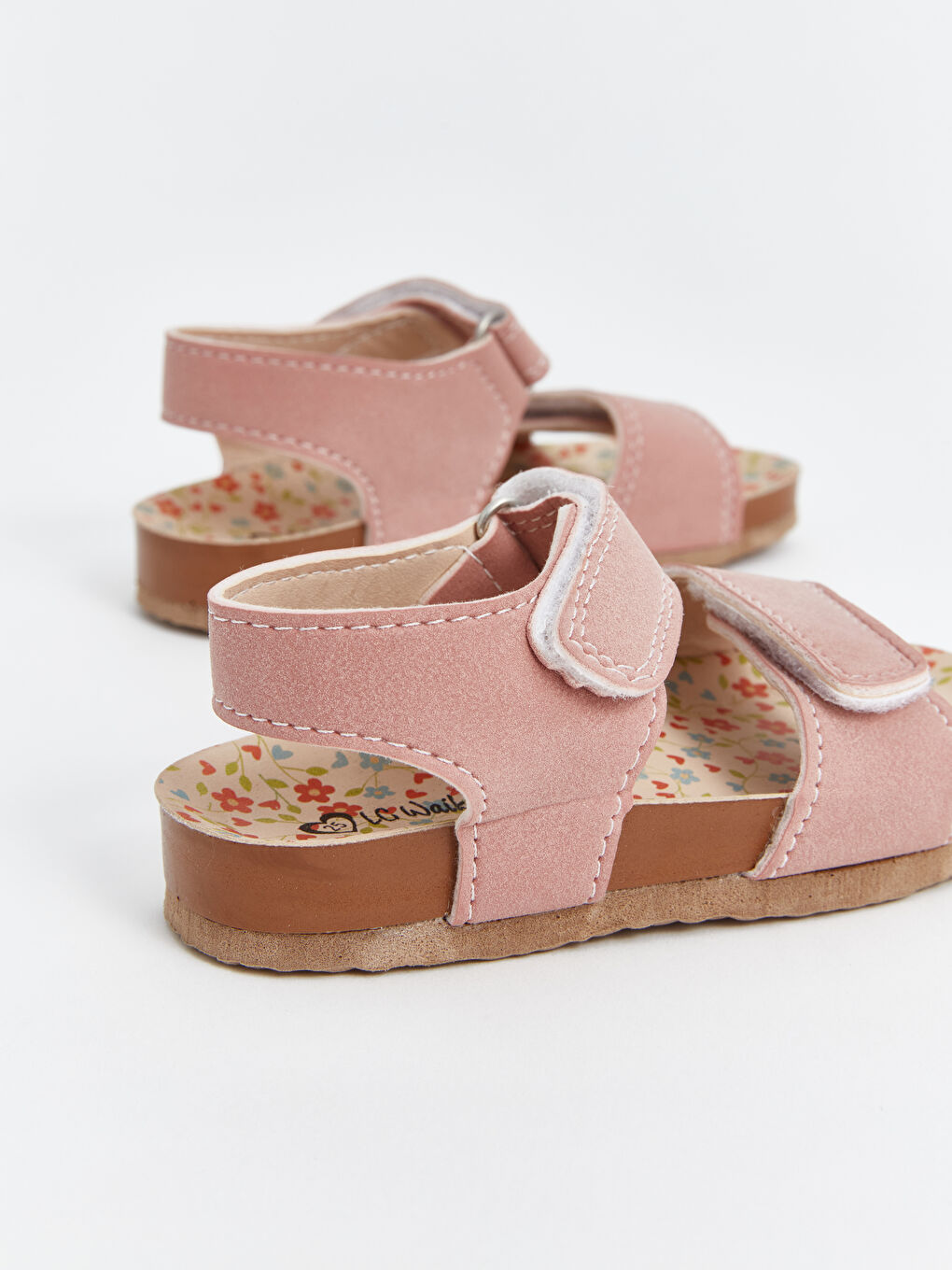 Floral Pattern Baby Girls' Sandals-4