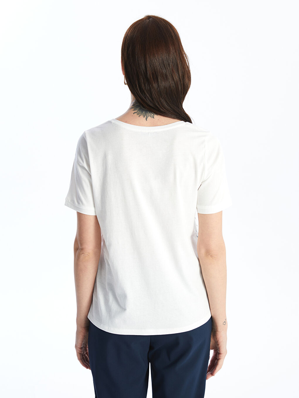 Crew Neck Floral Short Sleeve Women's T-Shirt -S4G687Z8-EEW