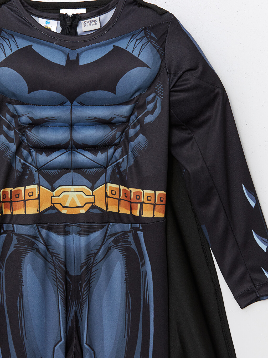 Crew Neck Long Sleeve Boys' Batman Costume-2