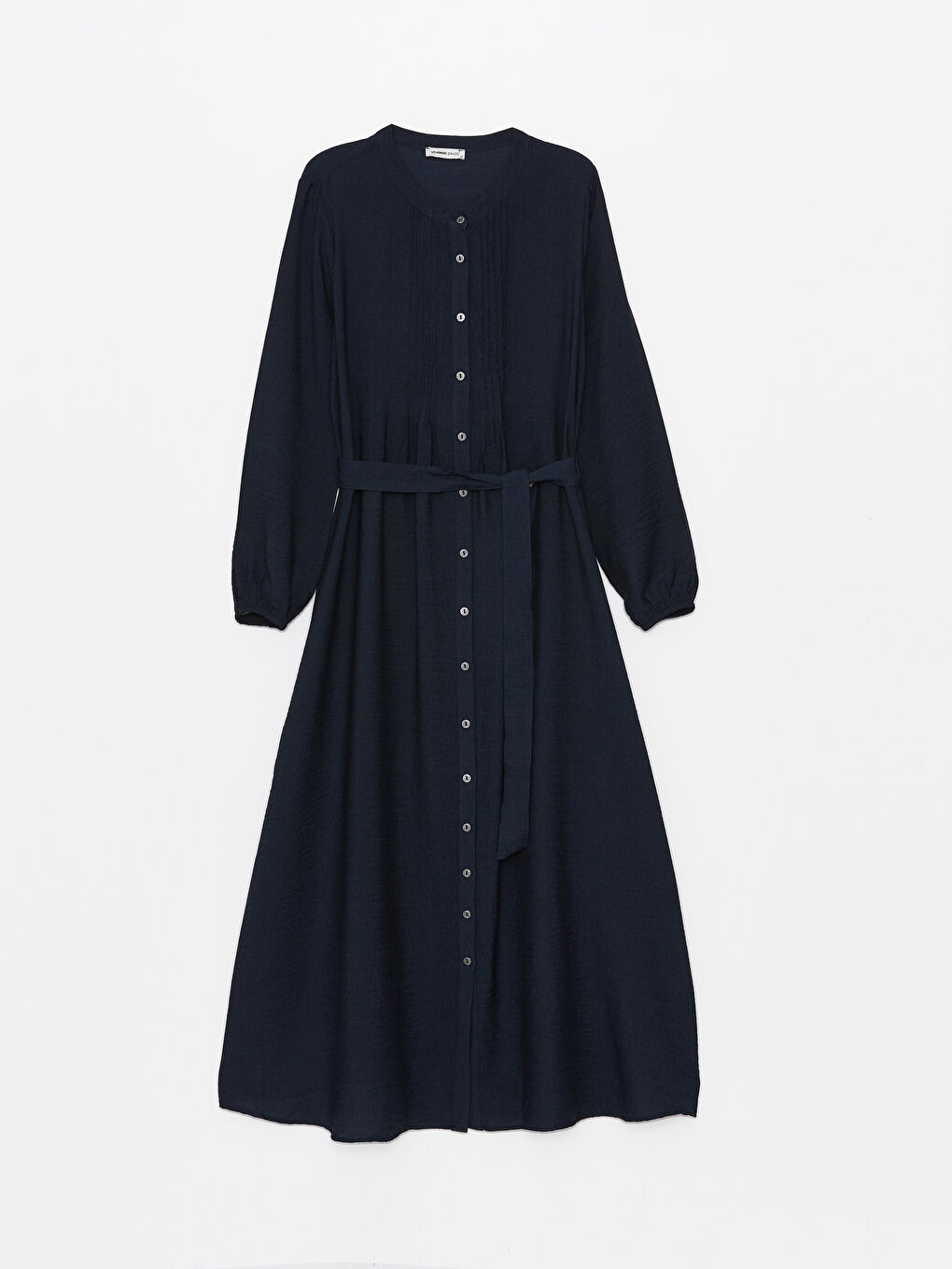 Crew Neck Straight Long Sleeve Women's Shirt Dress -S4G749Z8-E1J