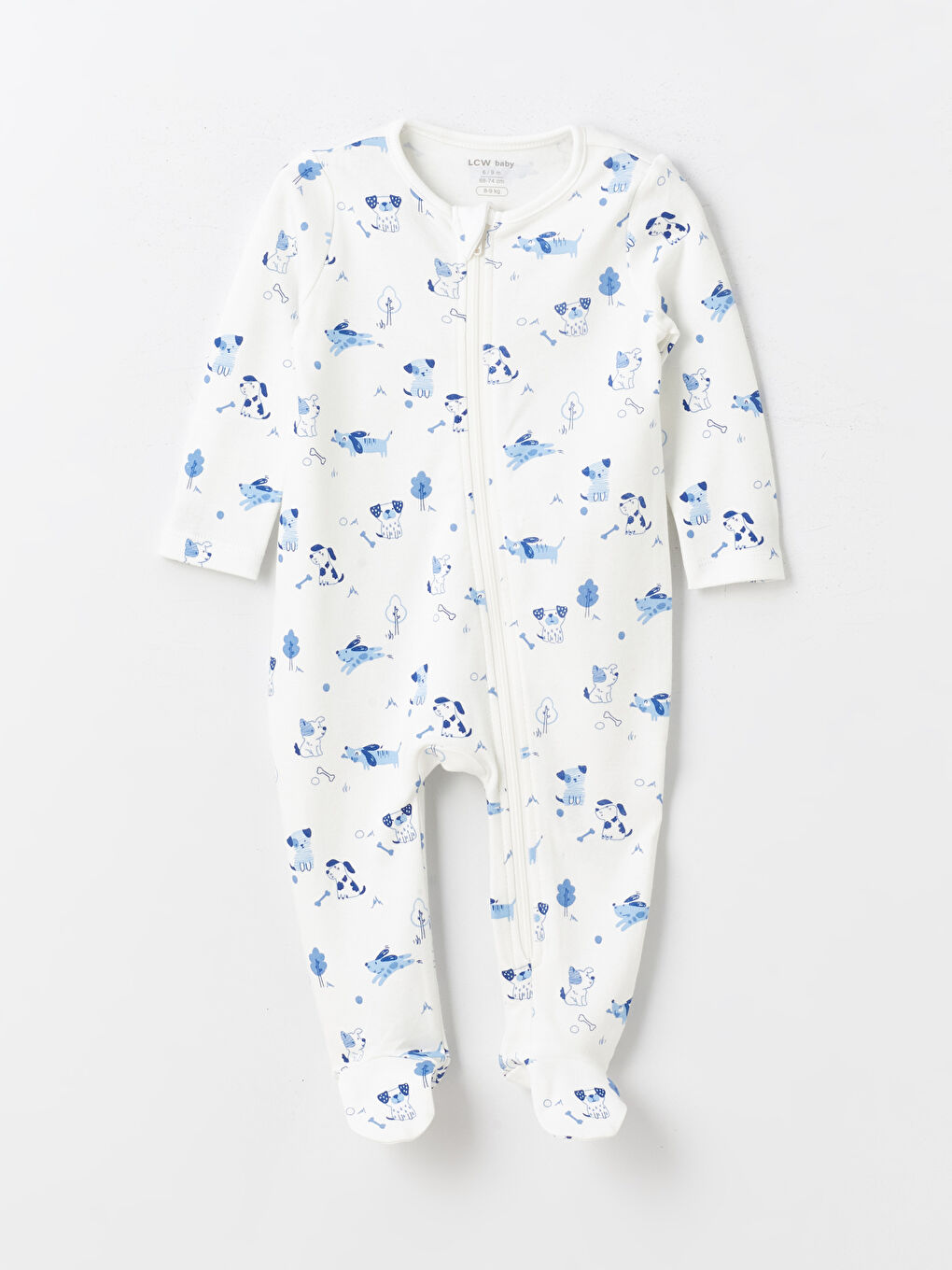 Crew Neck Printed Baby Boys' Jumpsuit 2 Pack -S4G770Z1-LRA