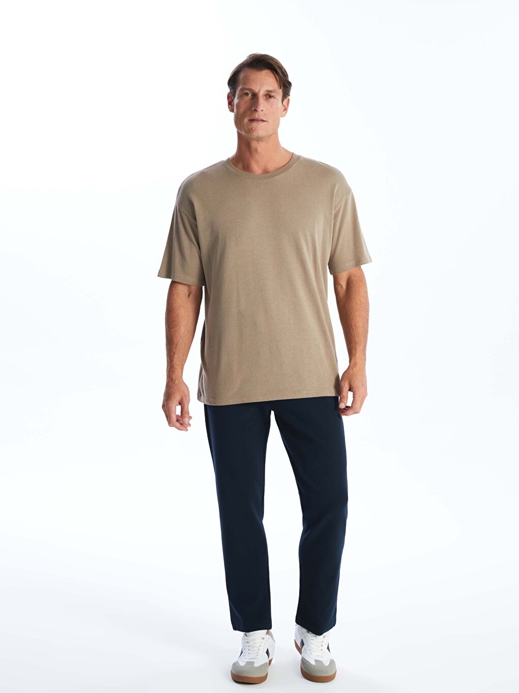 Lacivert Standart Kalıp Erkek Eşofman Altı-1