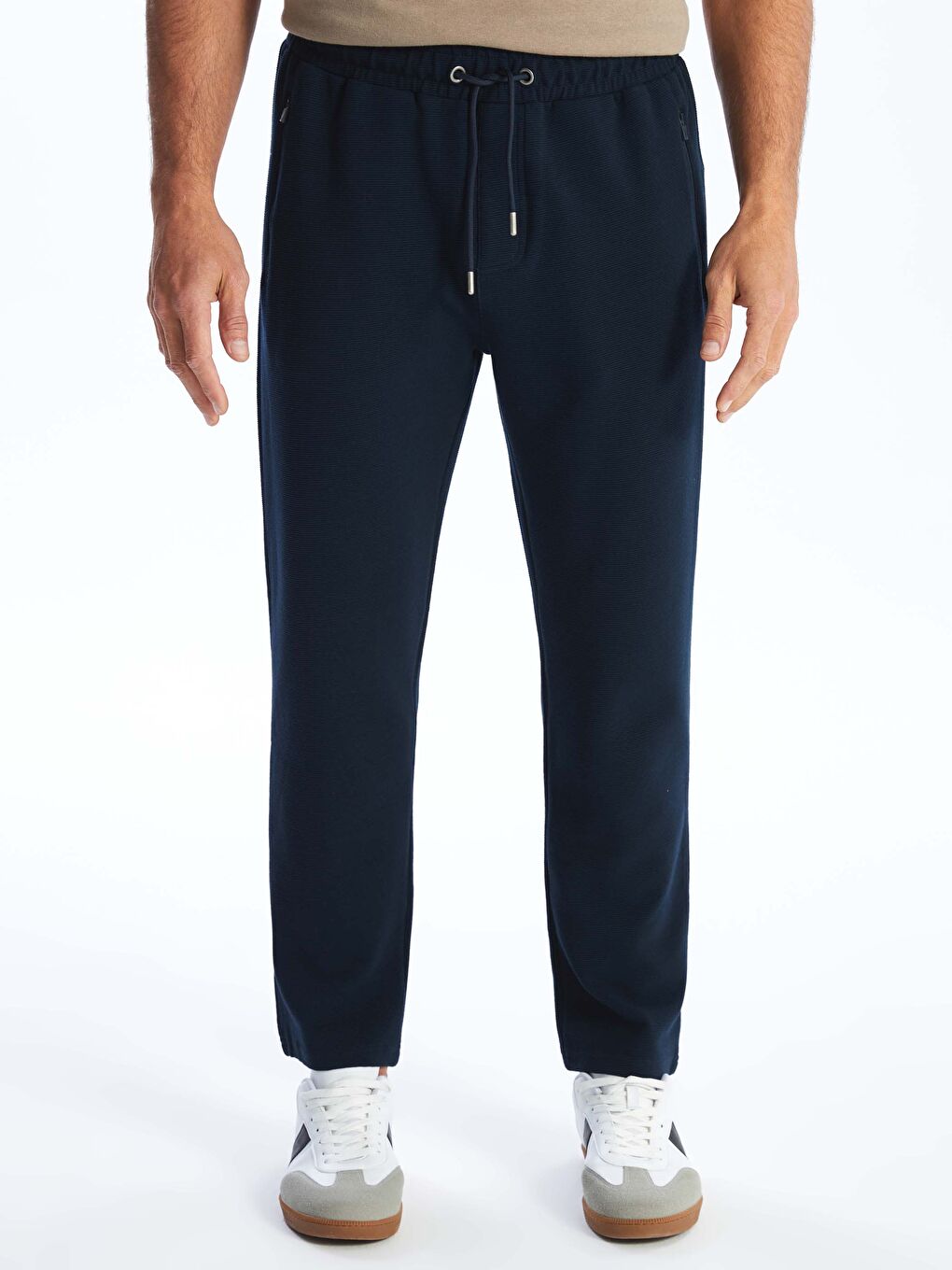 Lacivert Standart Kalıp Erkek Eşofman Altı-2