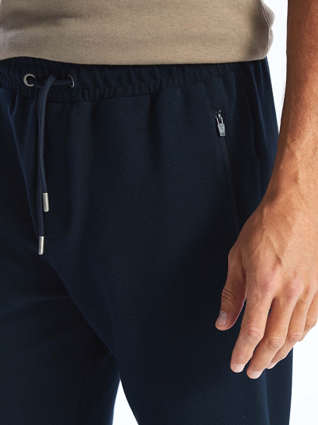 Lacivert Standart Kalıp Erkek Eşofman Altı-3