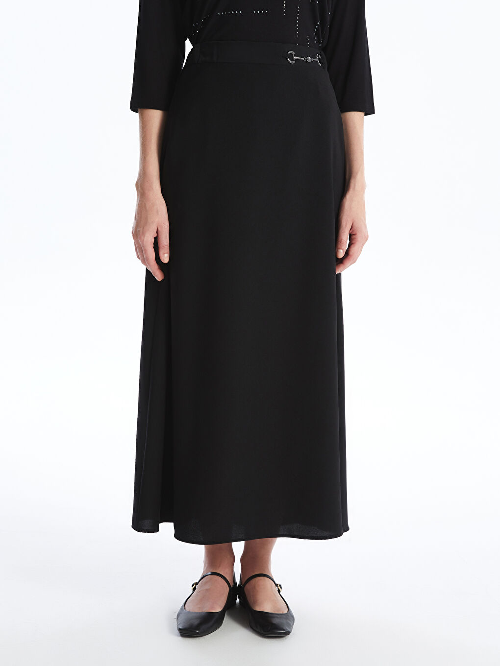 Women's Elastic Waist Standard Fit Skirt -S4G777Z8-CVL
