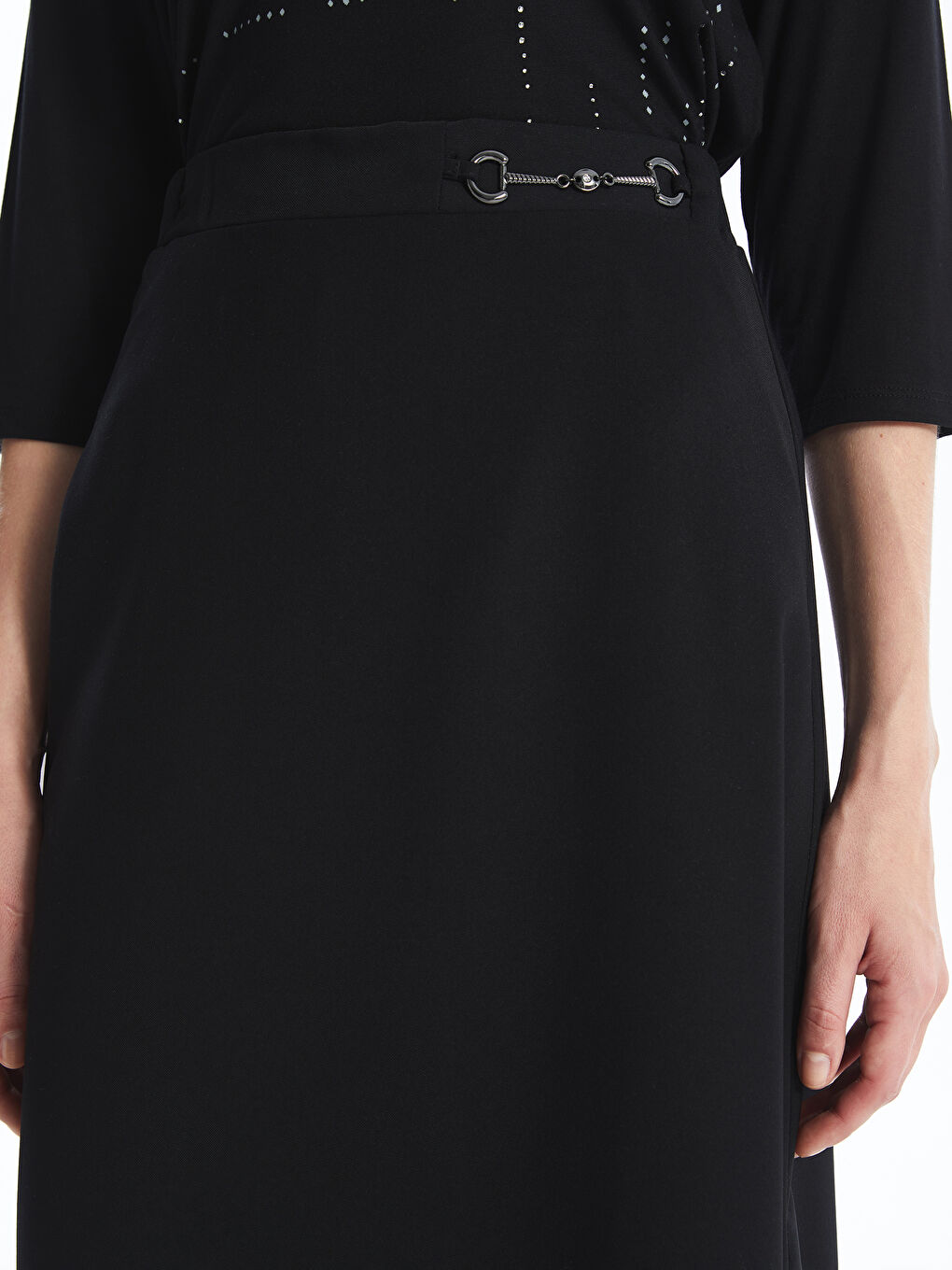 Women's Elastic Waist Standard Fit Skirt -S4G777Z8-CVL