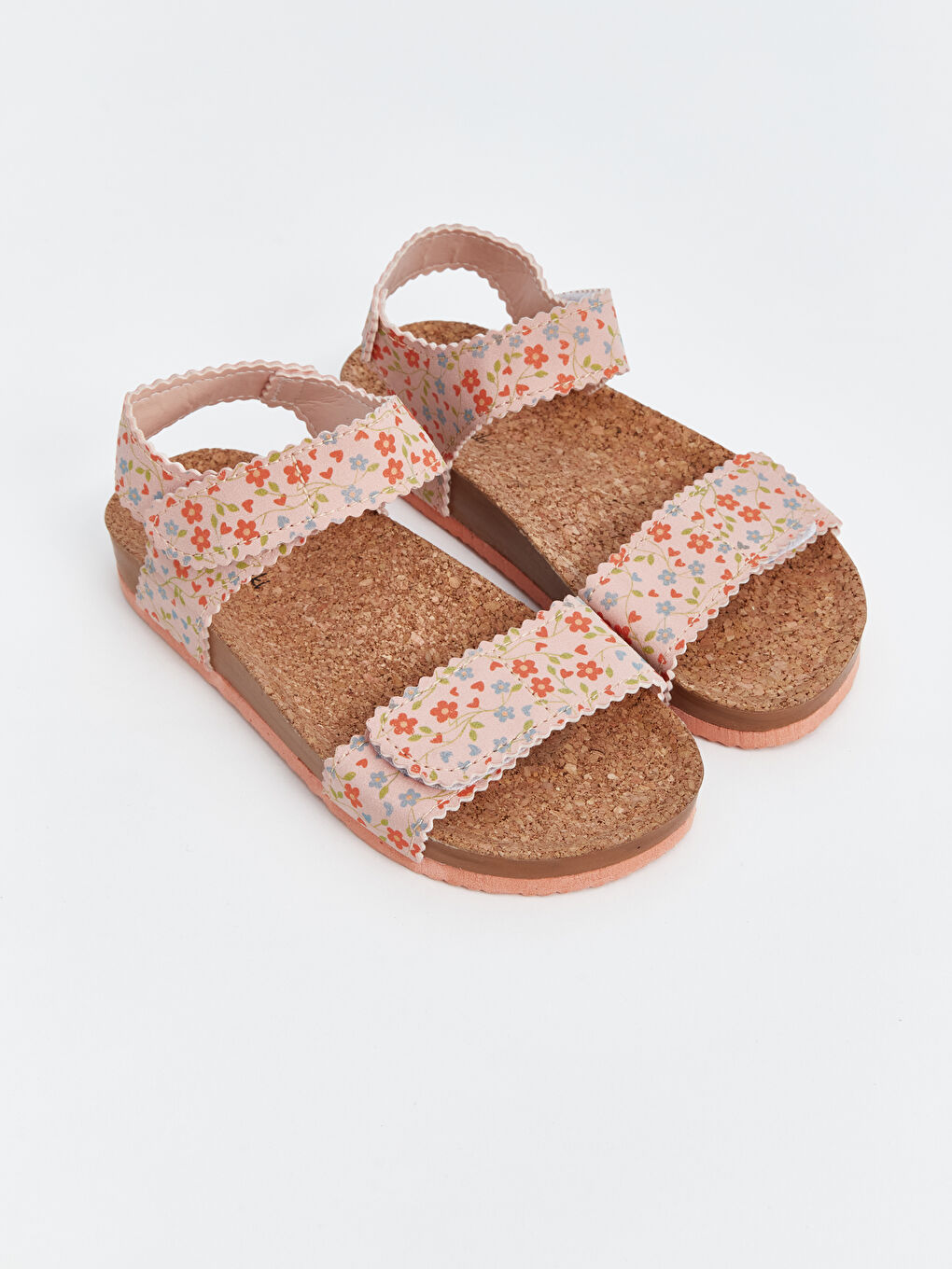 Floral Patterned Girls' Sandals