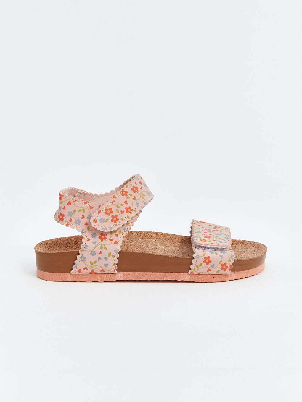 Floral Patterned Girls' Sandals-1