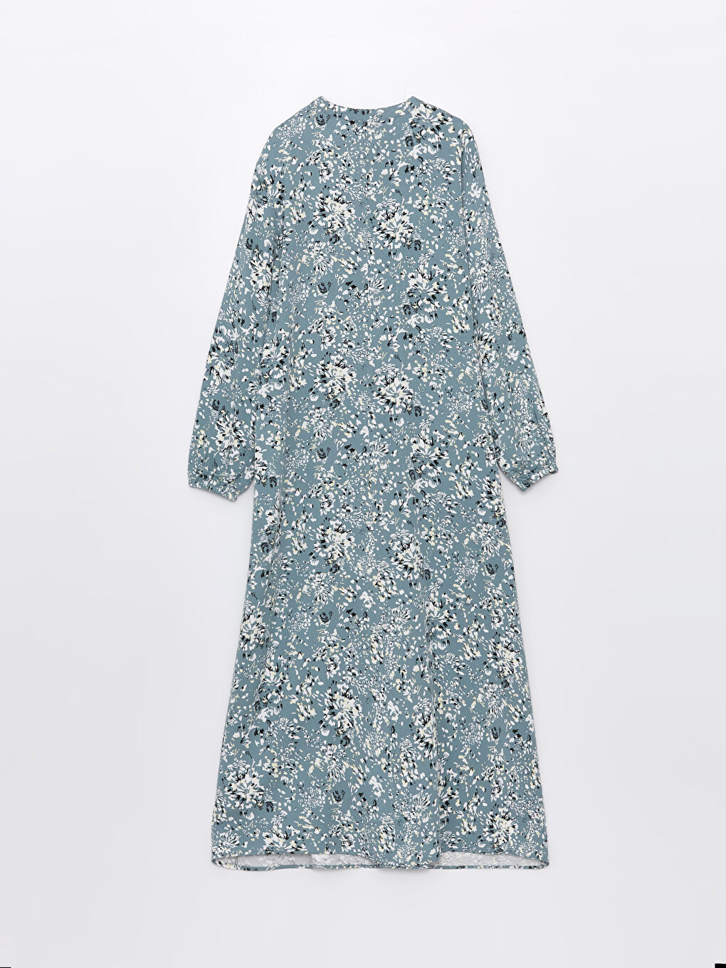 Crew Neck Flower Long Sleeve Women's Dress -S4G791Z8-LRL