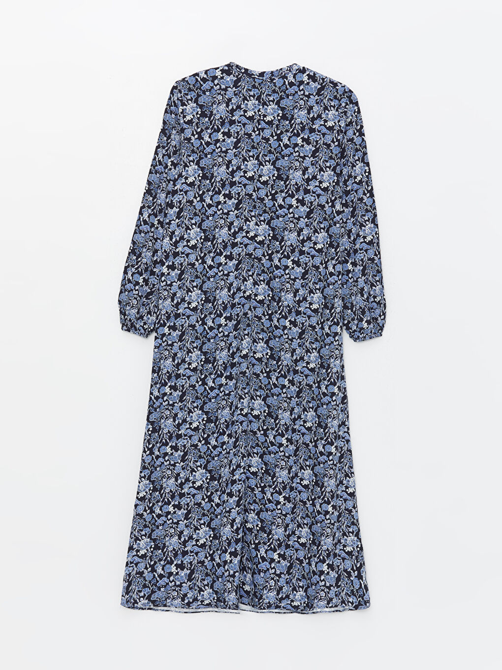 Crew Neck Flower Long Sleeve Women's Dress -S4G791Z8-LSG