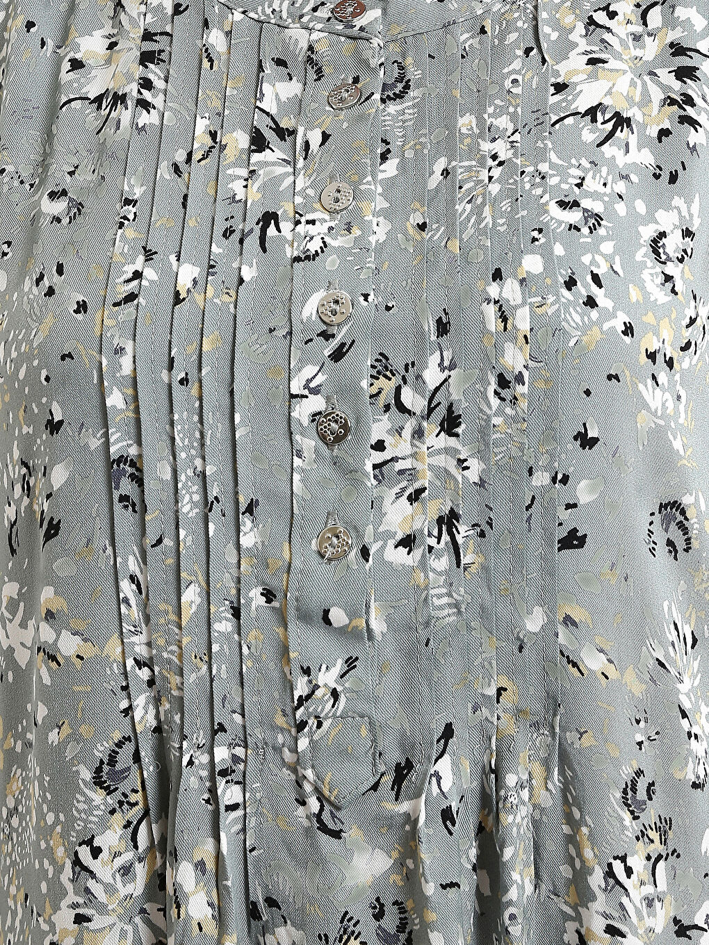 فستان نساء بكم طويل وكول مدور زهري-4