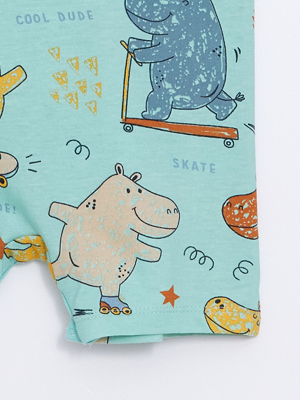 Crew Neck Printed Baby Boys' Jumpsuit 2 Pack -S4G797Z1-LRP