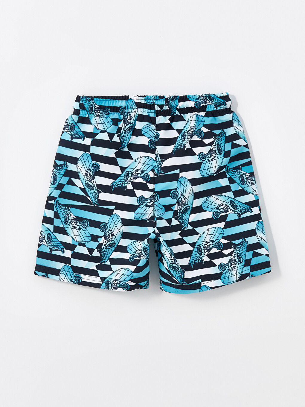 LCW Kids Crew Neck Boys' T-Shirt and Swim Shorts -S4G803Z4-LU0