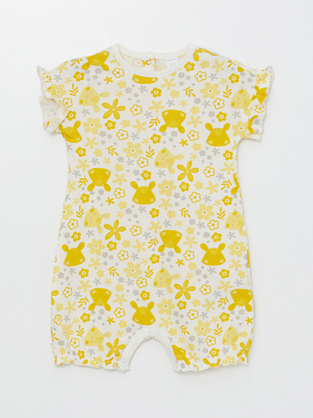 Crew Neck Printed Baby Girls' Jumpsuit 2 Pack -S4G808Z1-LRA