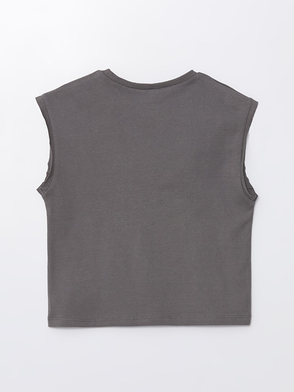 მრგვალი საყელო უმკლავო ნაბეჭდი მაისური ბიჭებისთვის-1