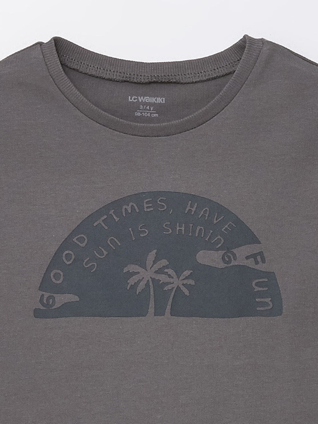 მრგვალი საყელო უმკლავო ნაბეჭდი მაისური ბიჭებისთვის-2