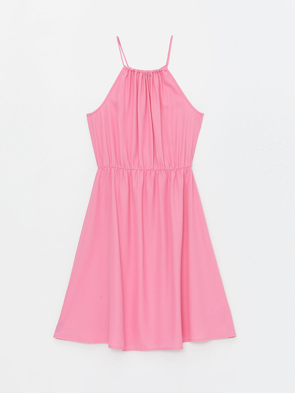 Women's Halter Neck Plain Dress -S4G855Z8-FJA