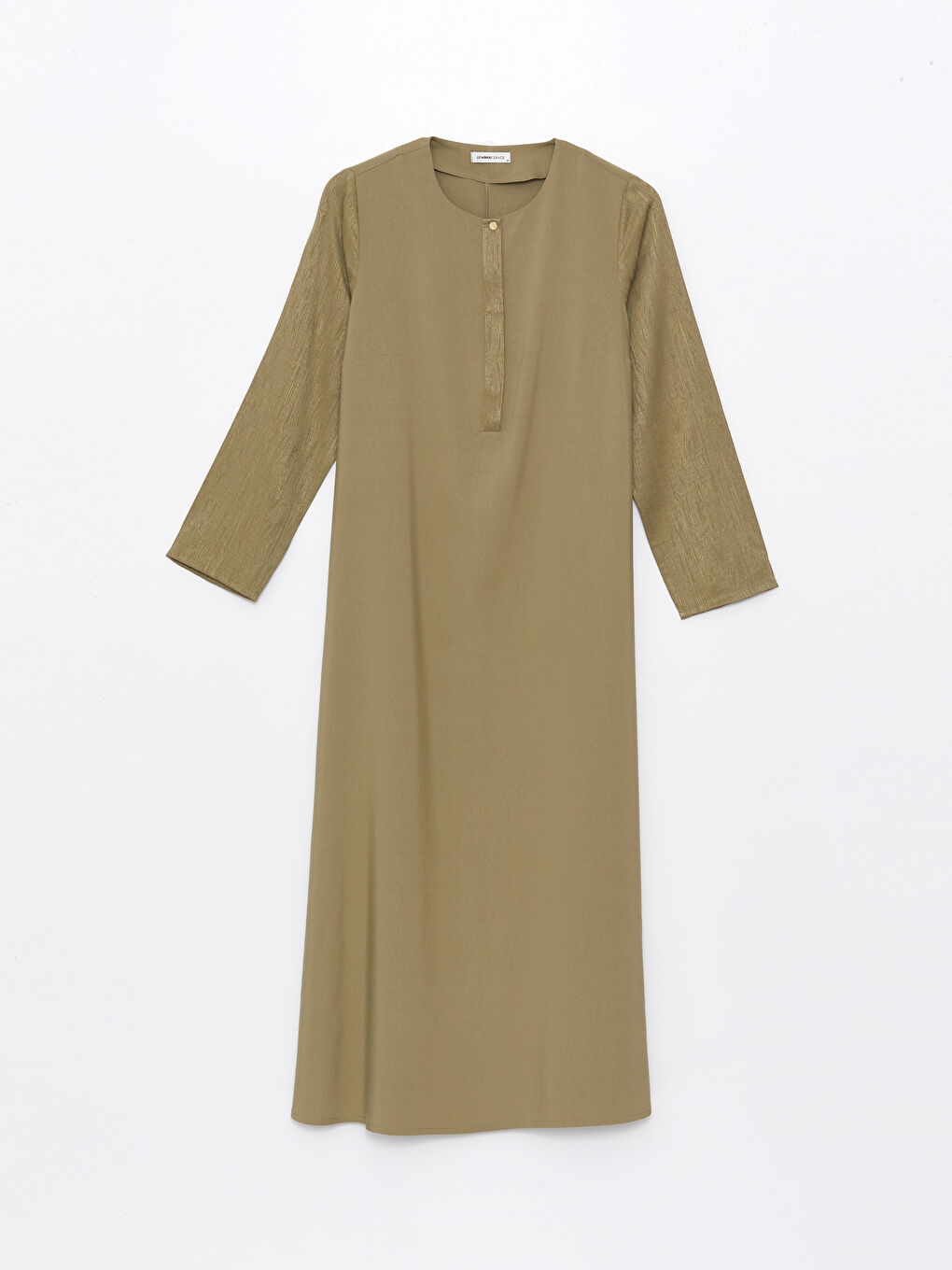 Crew Neck Regular Long Sleeve Women's Dress -S4G858Z8-GVK
