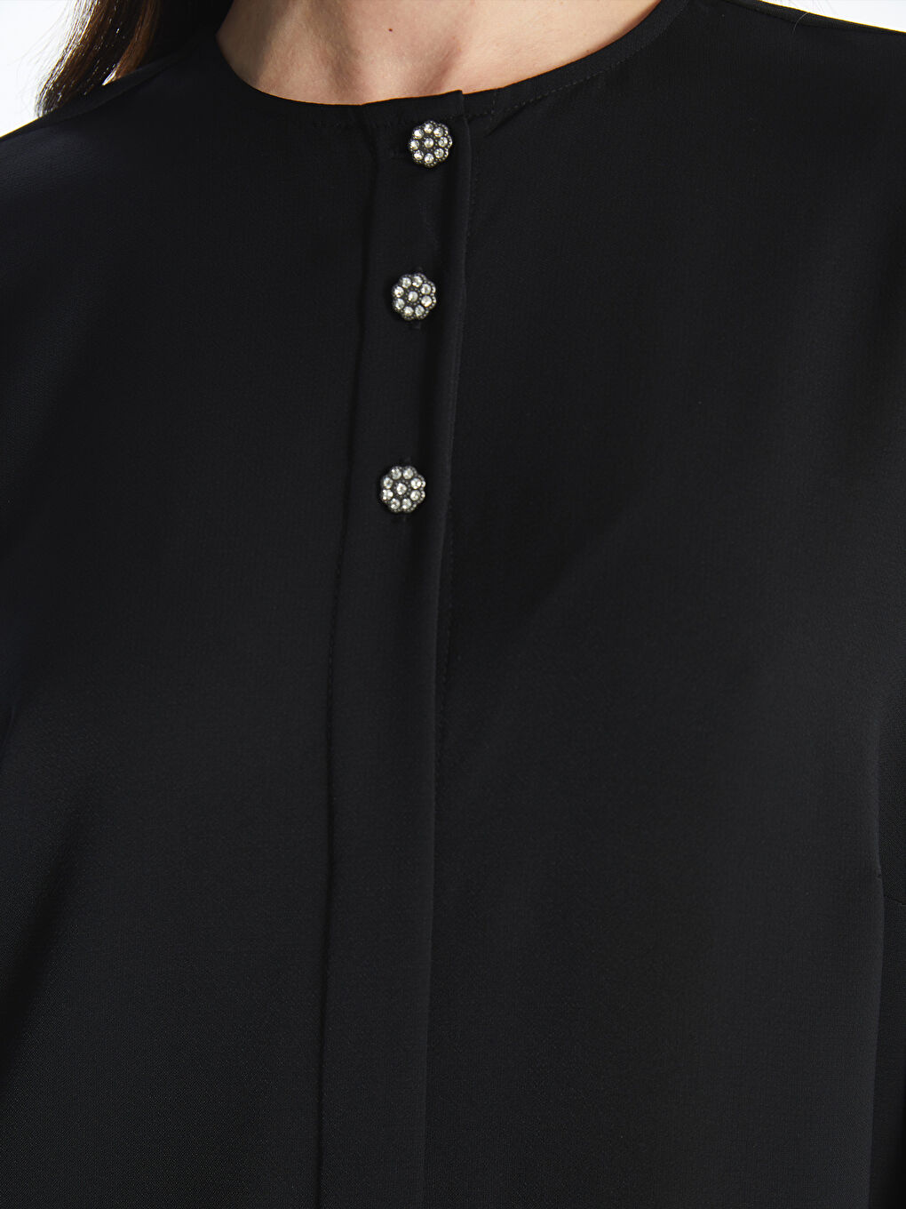 Crew Neck Regular Long Sleeve Women's Abaya -S4G860Z8-CVL