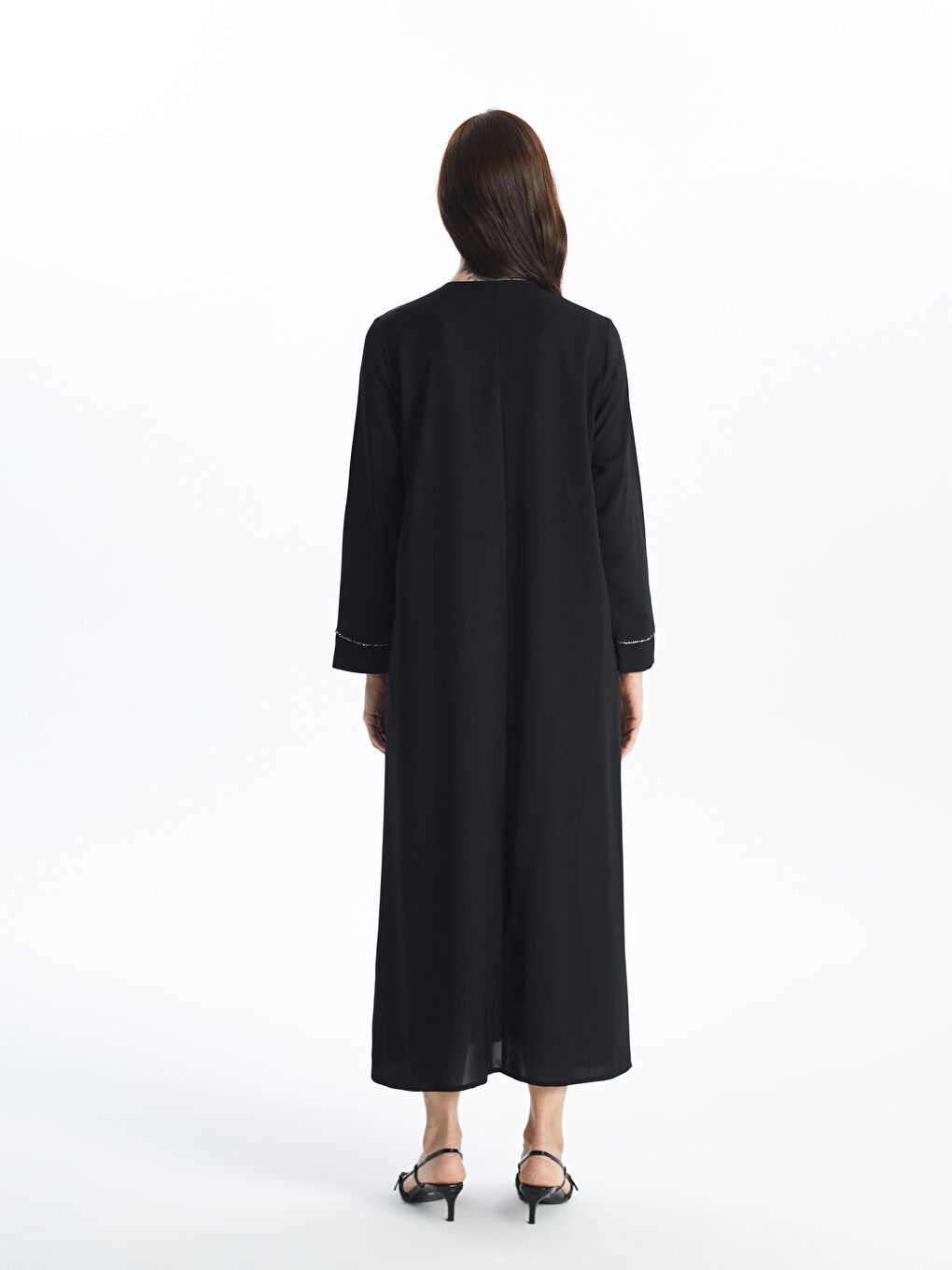Crew Neck Regular Long Sleeve Women's Abaya -S4G860Z8-CVL