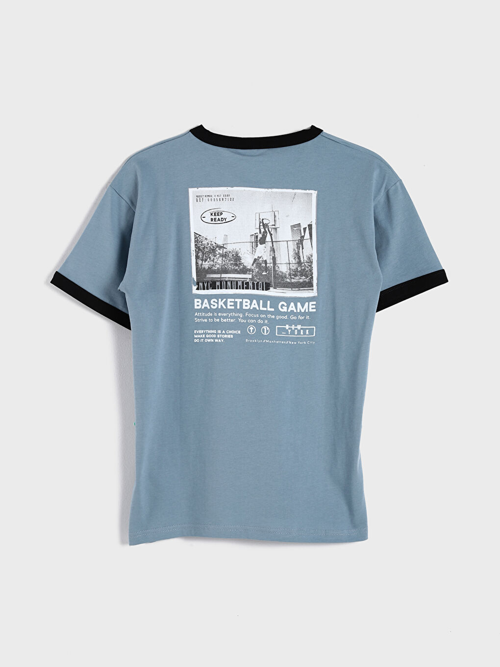 Crew Neck Printed Boys' T-Shirt-1