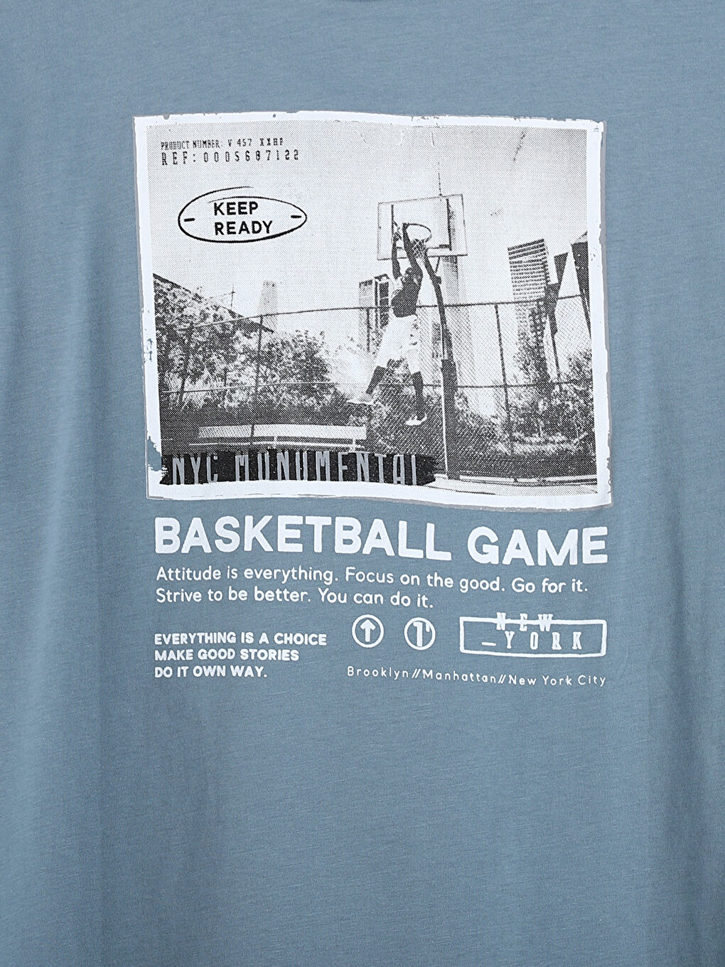 Crew Neck Printed Boys' T-Shirt-2