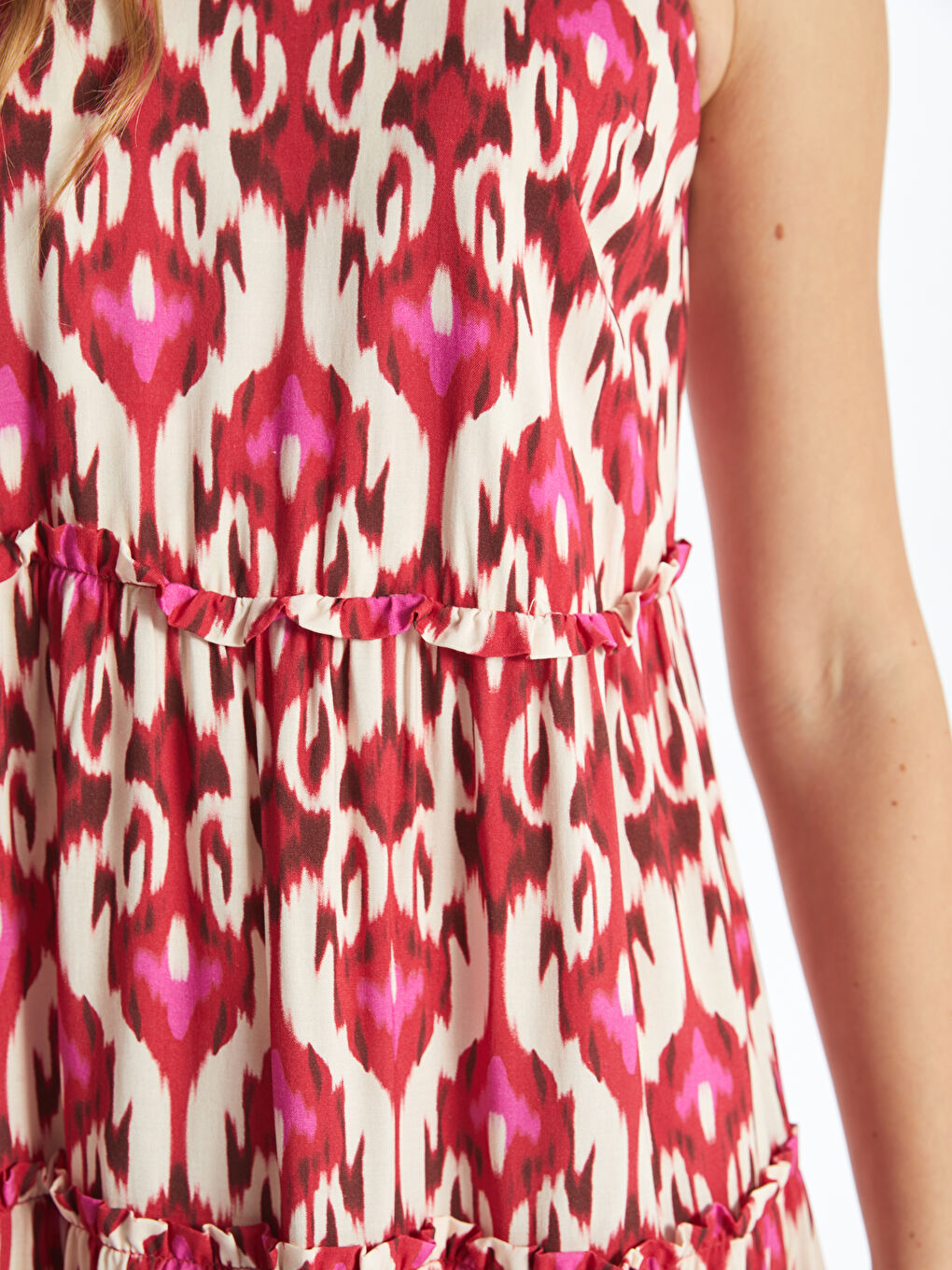 Halter Neck Patterned Women's Dress -S4G865Z8-LTQ