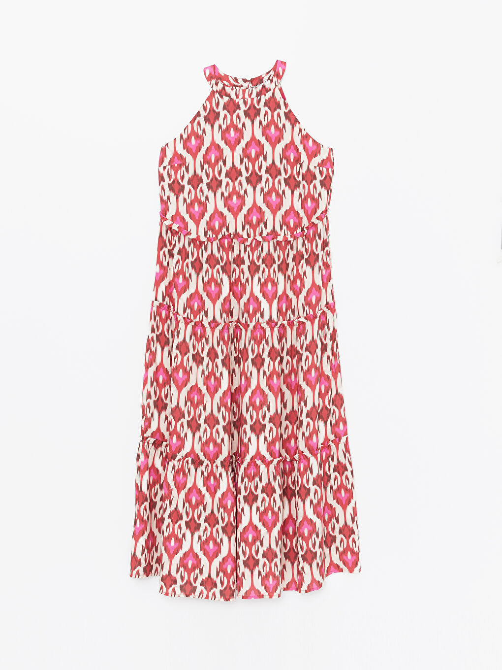 Halter Neck Patterned Women's Dress -S4G865Z8-LTQ