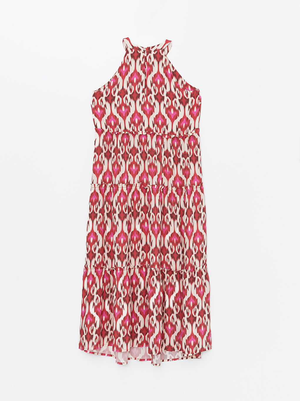 Halter Neck Patterned Women's Dress -S4G865Z8-LTQ