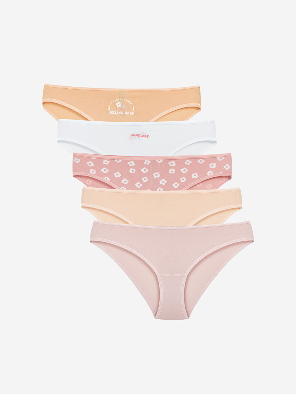 Patterned Bikini Knickers 5 Pack