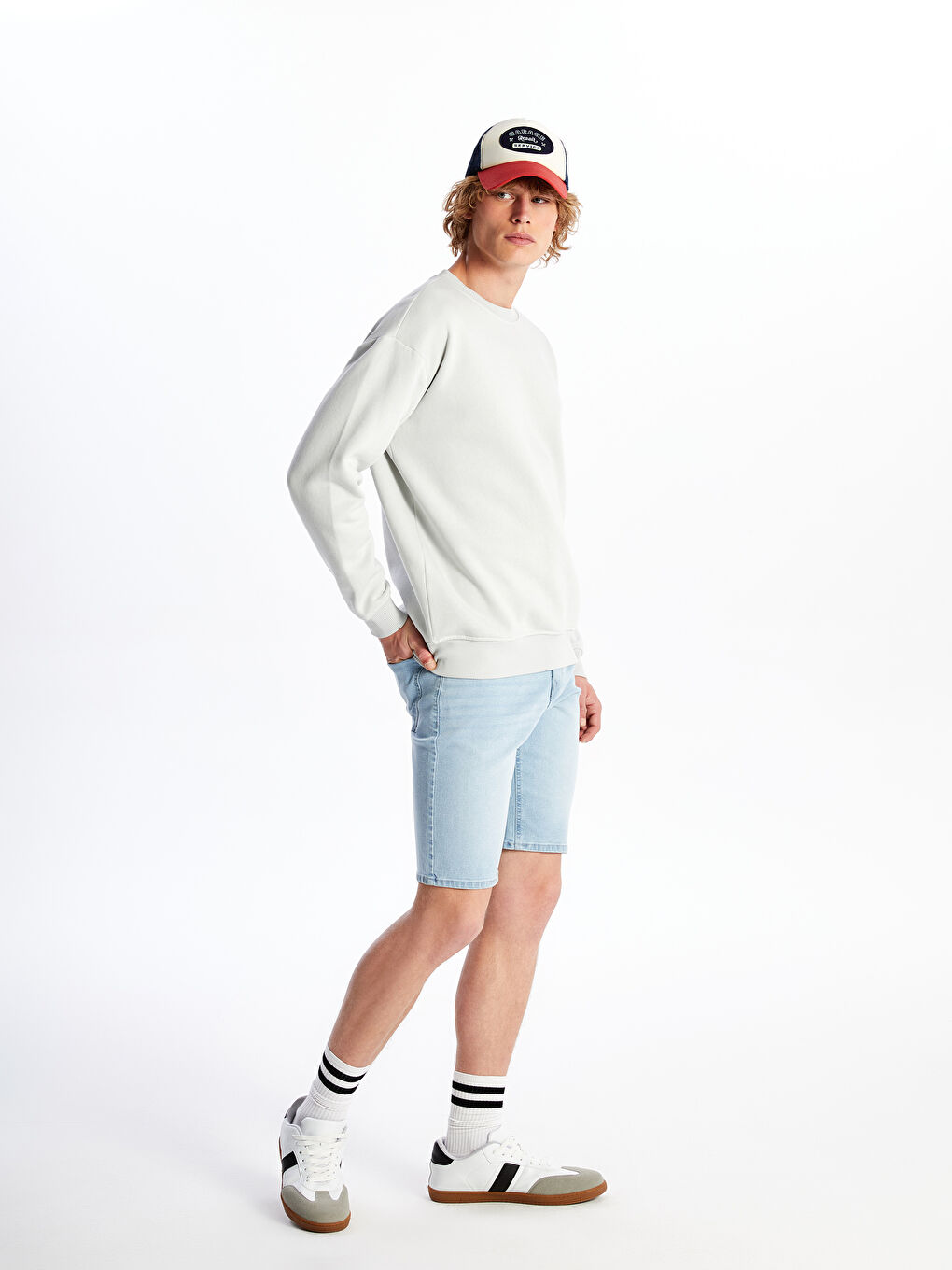 Шорты мужские зауженные джинсовые