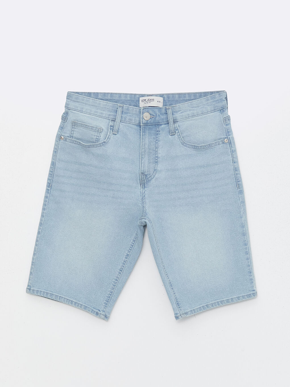 Шорты мужские зауженные джинсовые-4