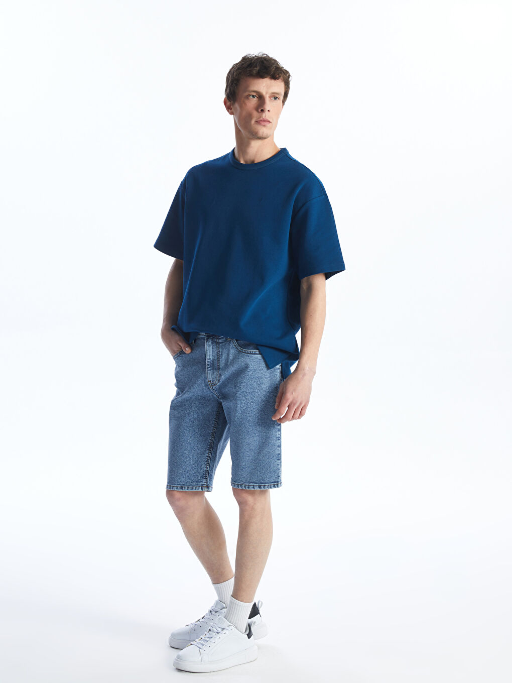 Slim Fit Men's Denim Shorts -S4GA41Z8-311