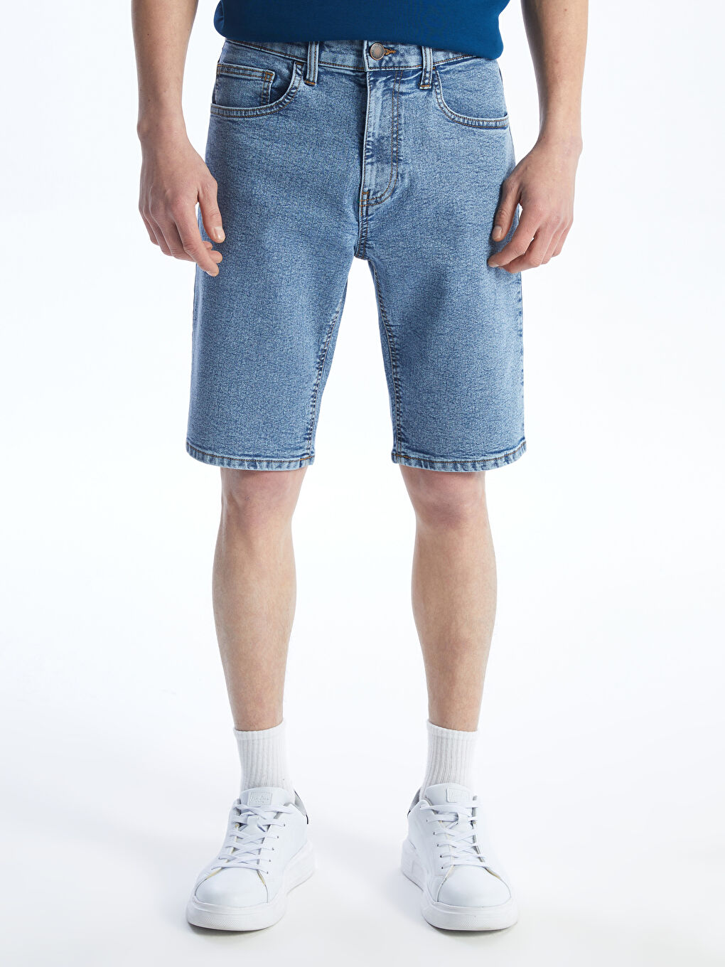 Slim Fit Men's Denim Shorts -S4GA41Z8-311