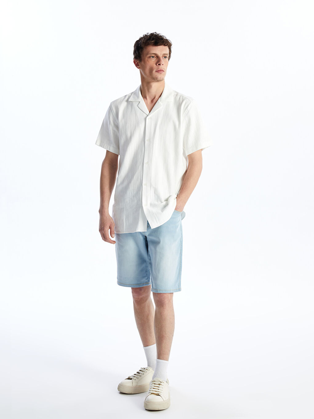 LCW Jeans Slim Fit Men's Denim Shorts -S4GA70Z8-311