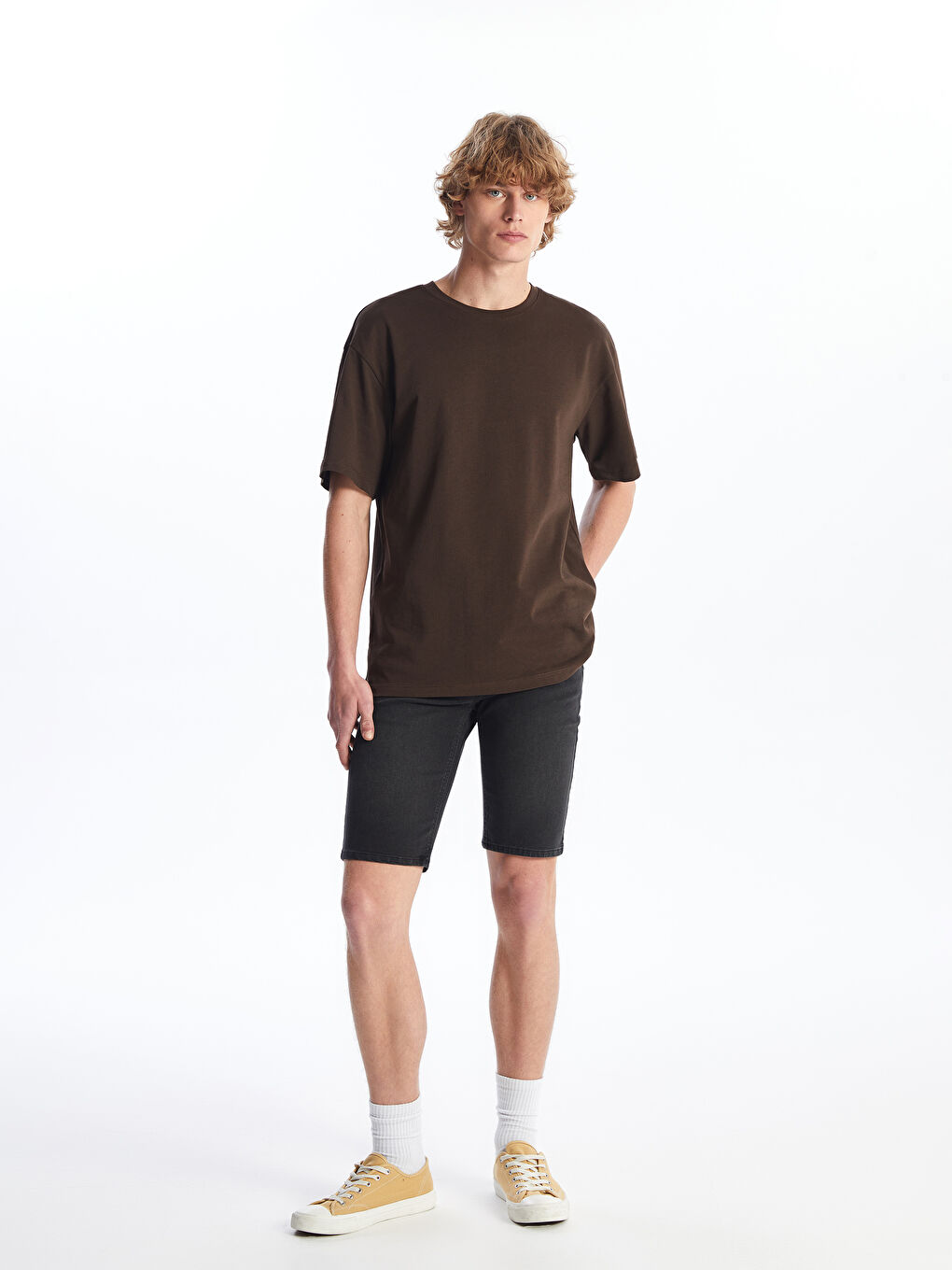 LCW Jeans Super Skinny Fit Men's Denim Shorts -S4GA77Z8-326