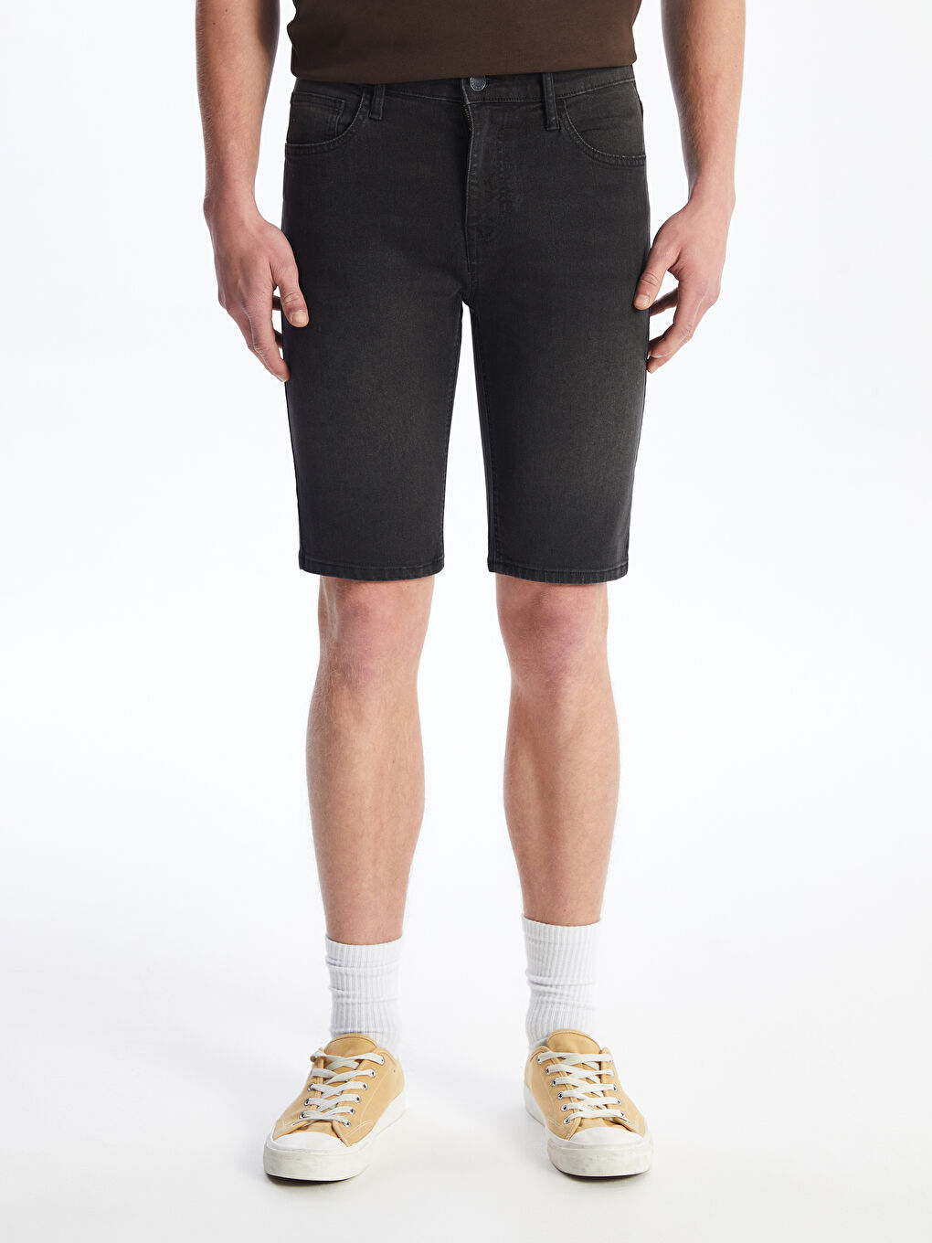 LCW Jeans Super Skinny Fit Men's Denim Shorts -S4GA77Z8-326